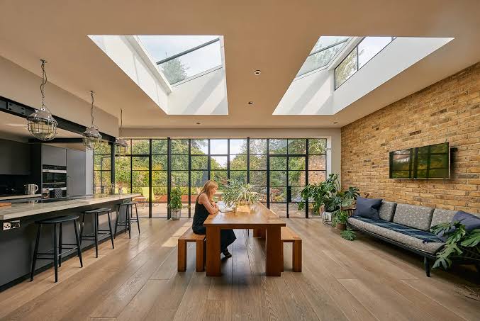 Luxury roof windows lighting usa in modern architecture